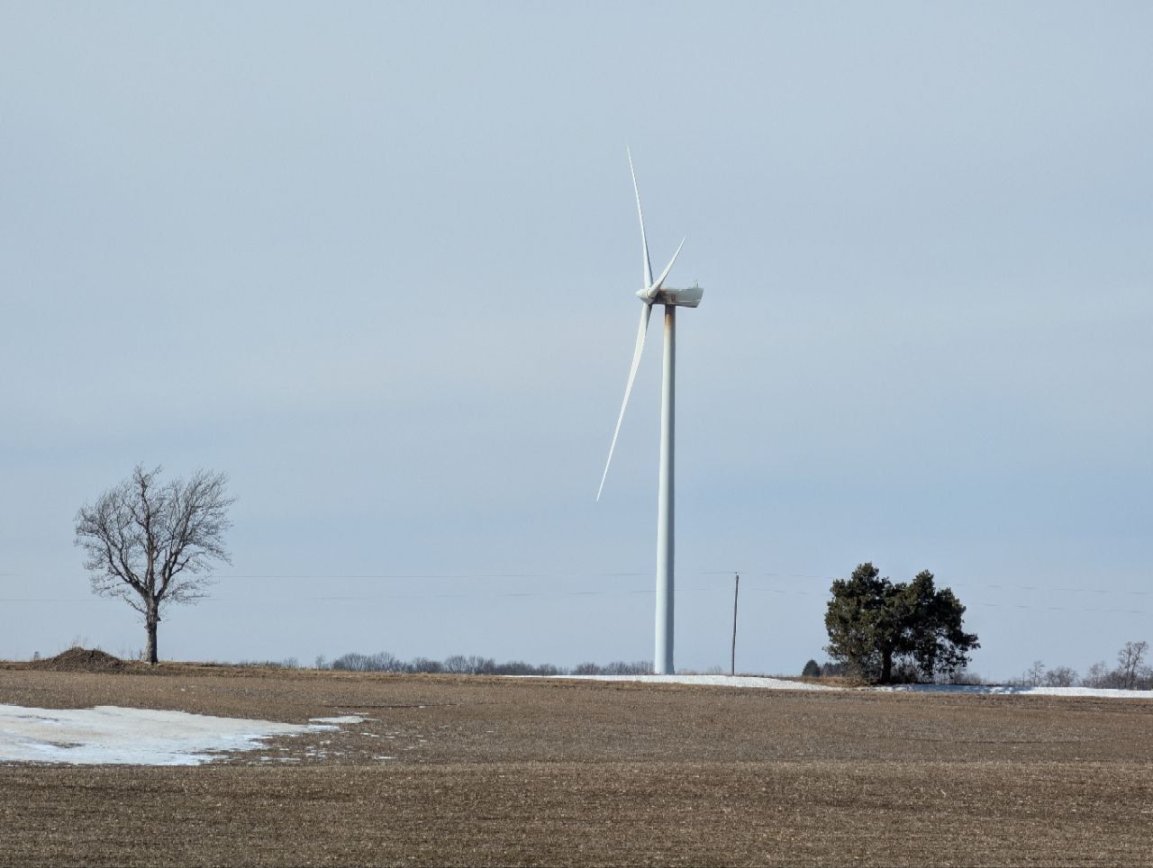 Wind turbines across a generation site